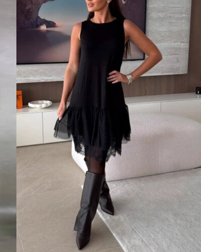 Facerya Maillard Ärmelloses Spitzenkleid