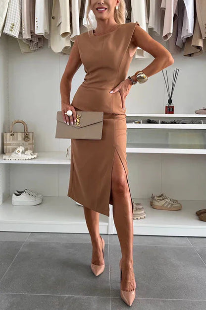 Ärmelloses elegantes Midikleid Facerya