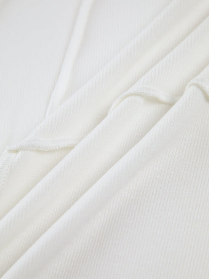 Basic Langarmshirt mit Paspelierung