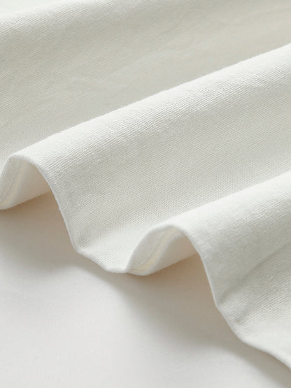 Rückenfreies Neckholder-Top aus Baumwolle & Leinen mit Shorts-Set