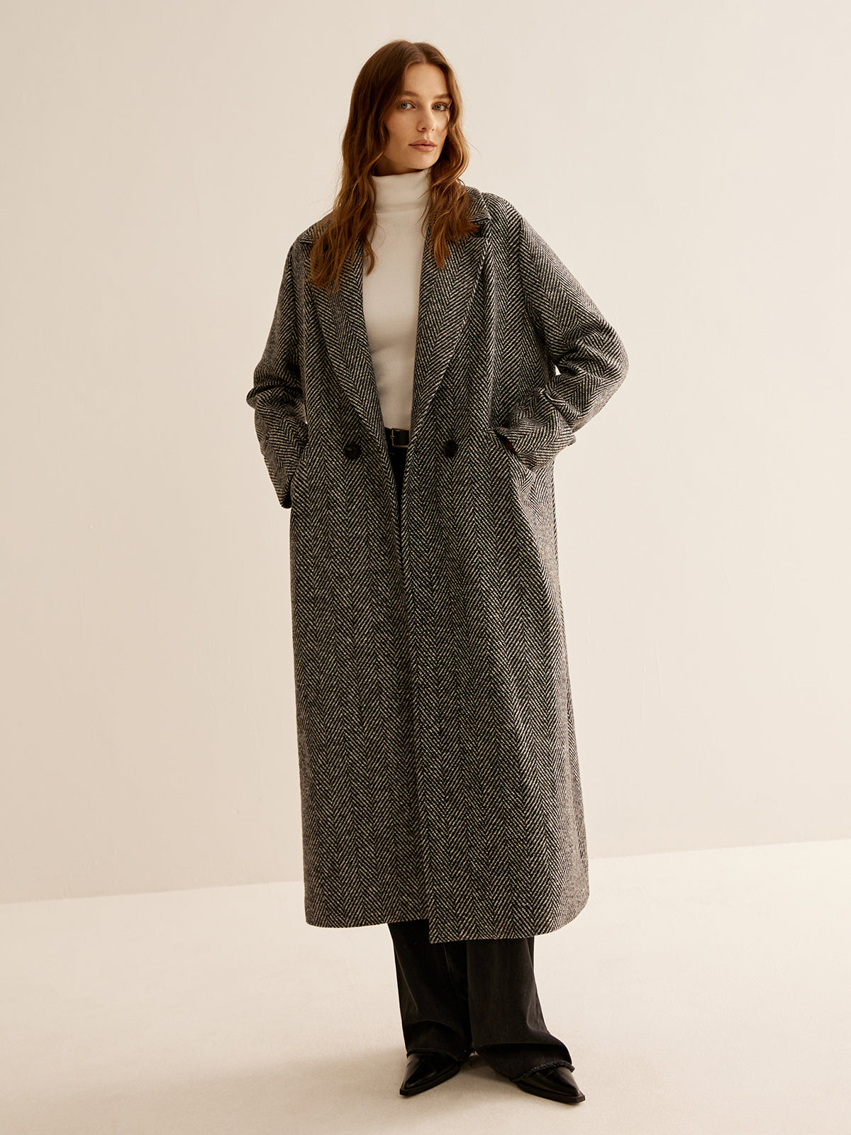 Essentieller Vielseitiger Langer Trenchcoat