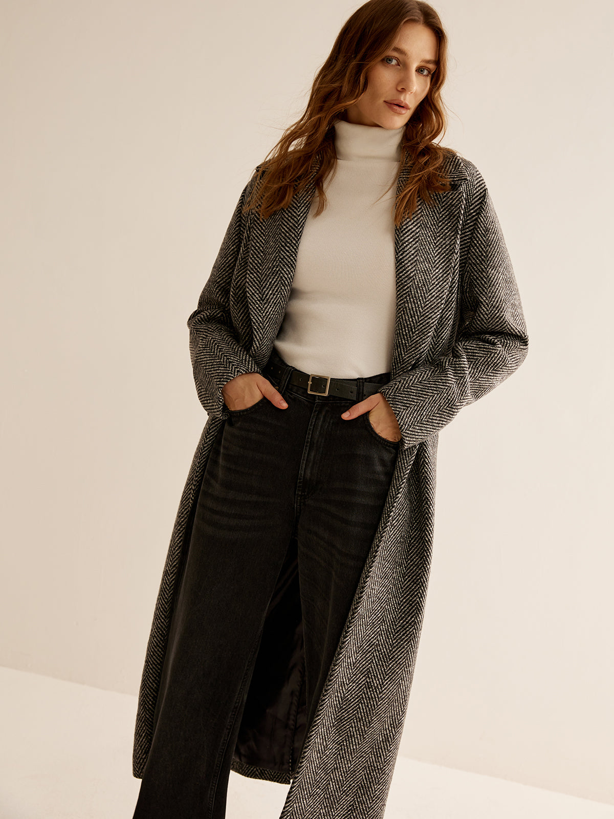 Essentieller Vielseitiger Langer Trenchcoat