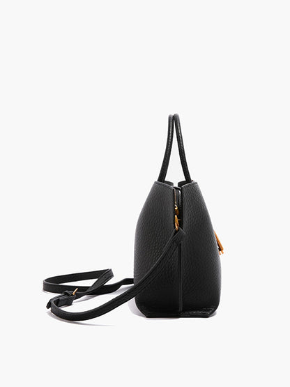 Strukturierte Henkeltasche