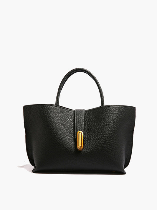 Strukturierte Henkeltasche