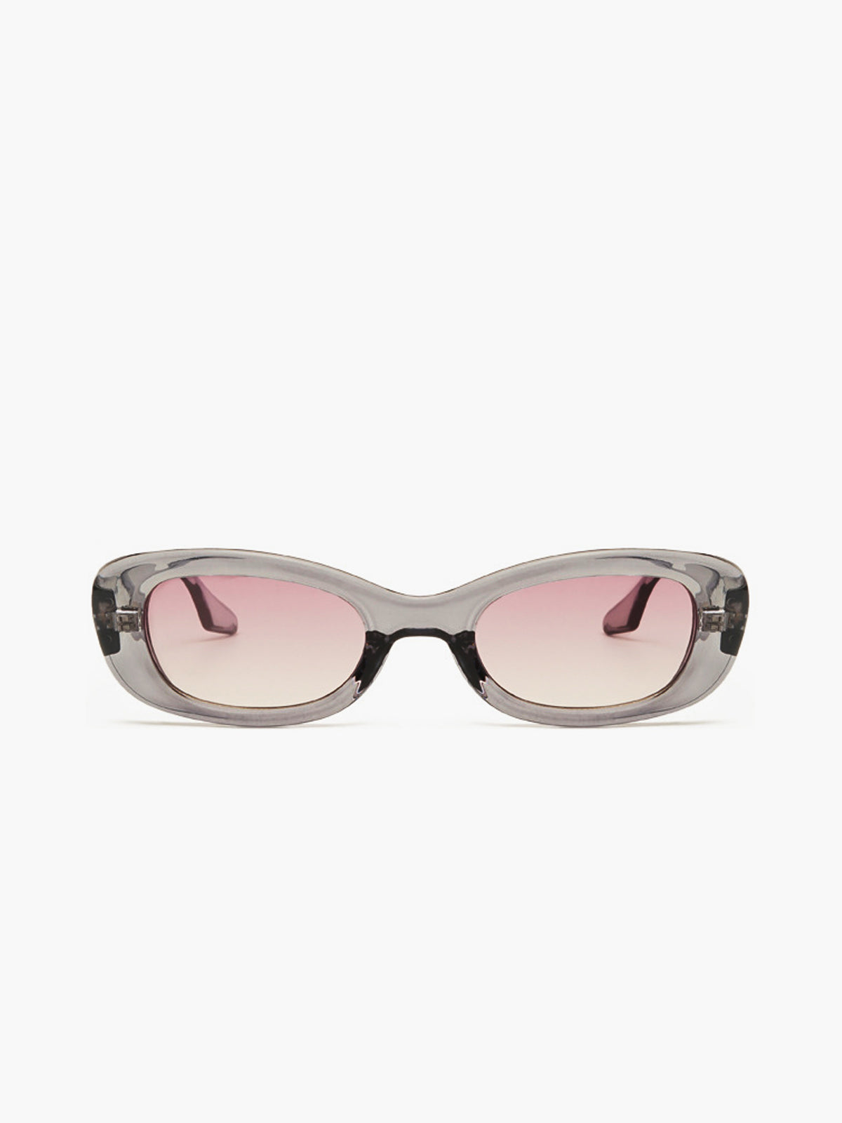 Kristallfarbene Rahmen-Sonnenbrille