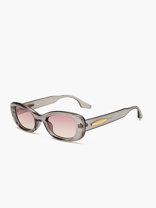 Kristallfarbene Rahmen-Sonnenbrille