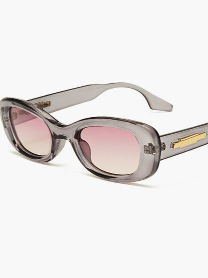 Kristallfarbene Rahmen-Sonnenbrille