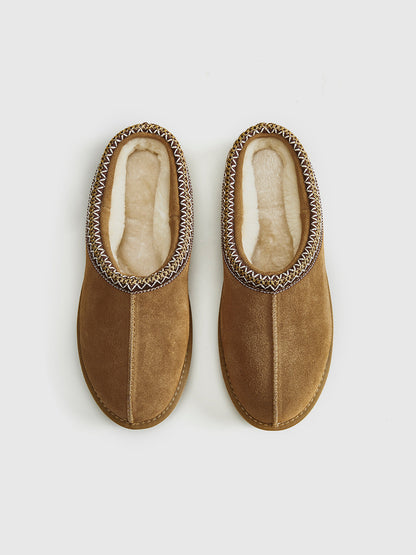 Damen-Pantoffeln mit Fellfutter