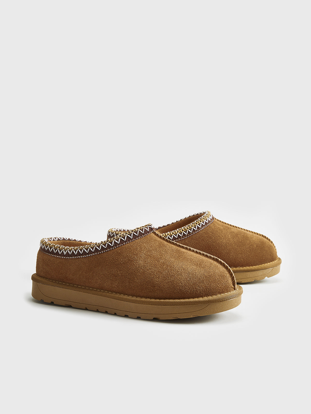 Damen-Pantoffeln mit Fellfutter