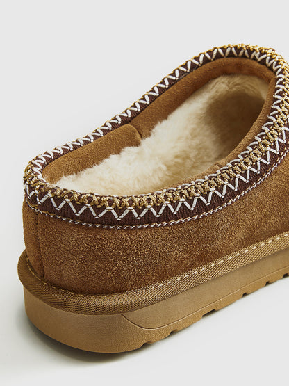 Damen-Pantoffeln mit Fellfutter