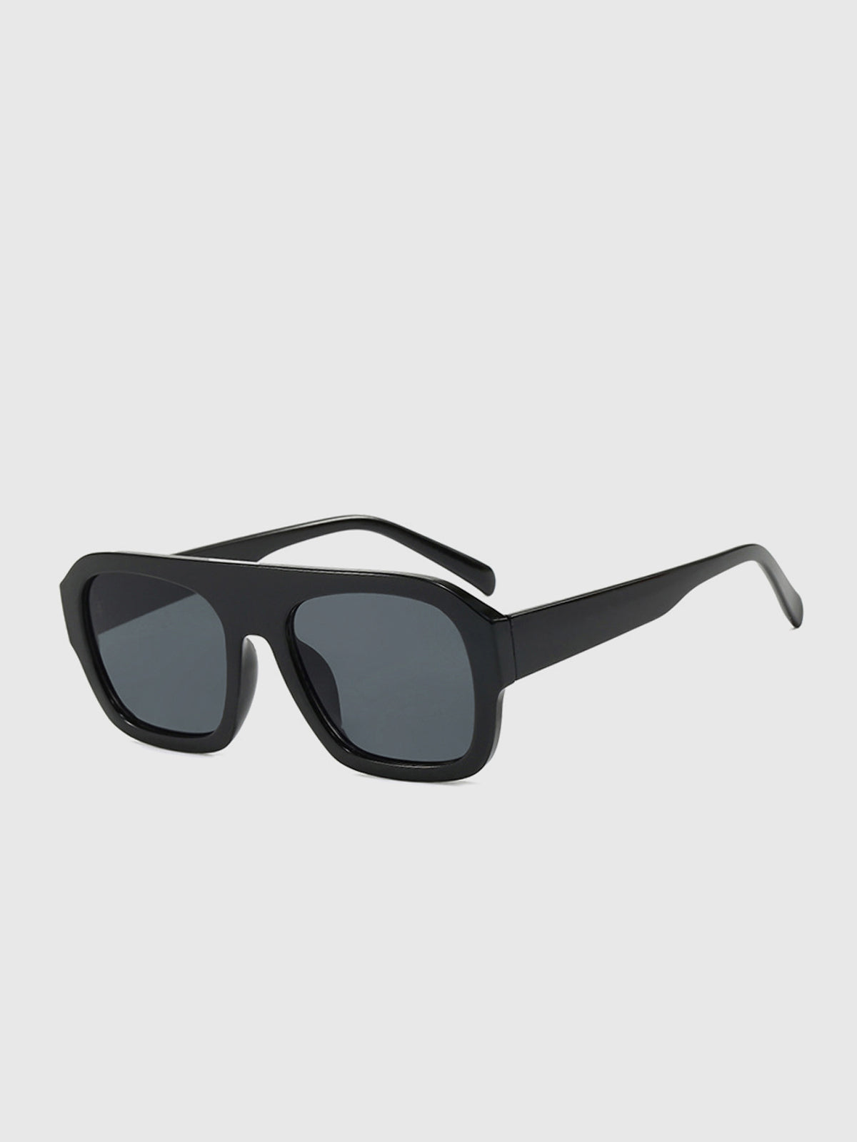 Leopardengemusterte eckige Sonnenbrille