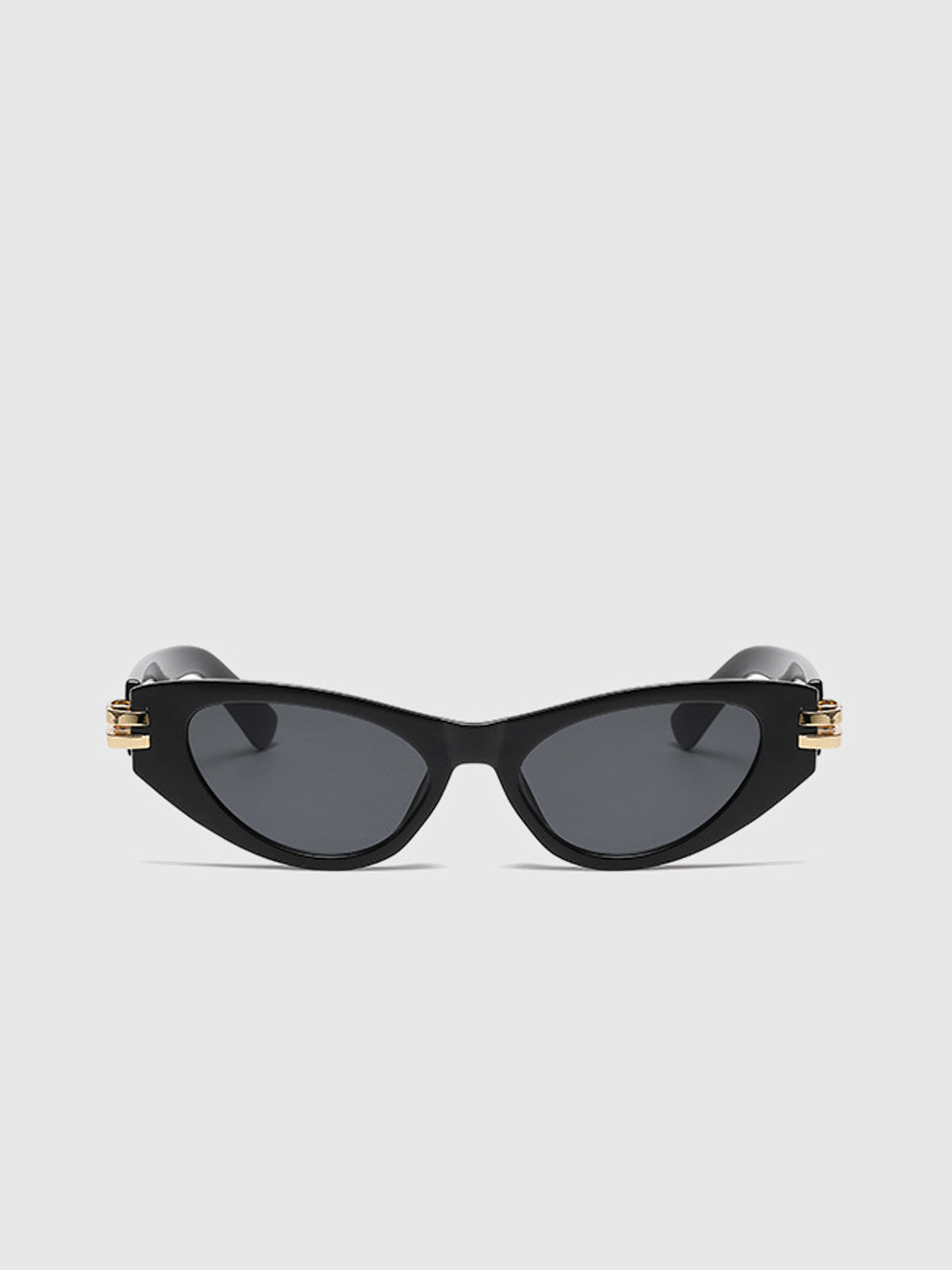 Cat-Eye-Sonnenbrille mit schwarzem Rahmen
