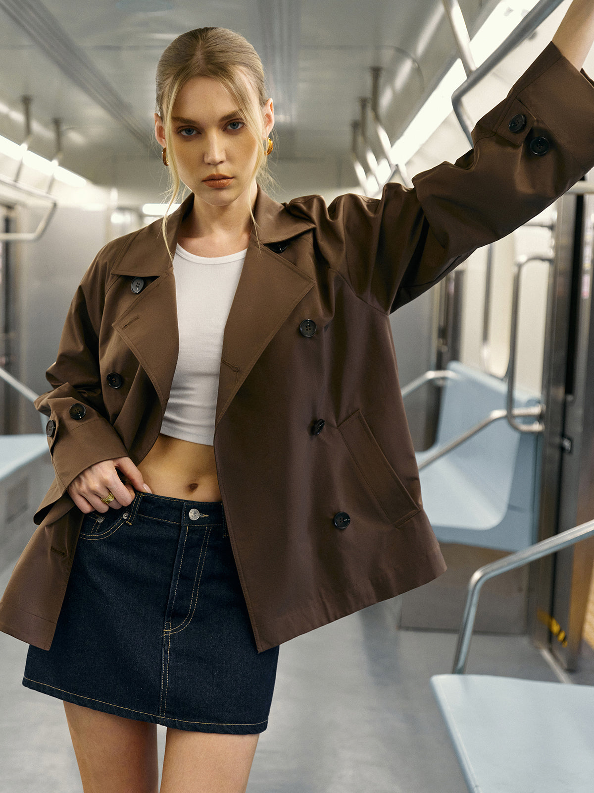 Zweireihiger Trenchcoat