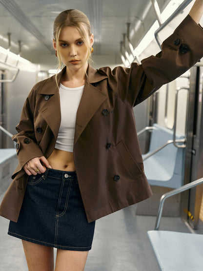Zweireihiger Trenchcoat