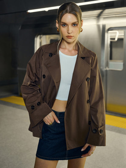 Zweireihiger Trenchcoat