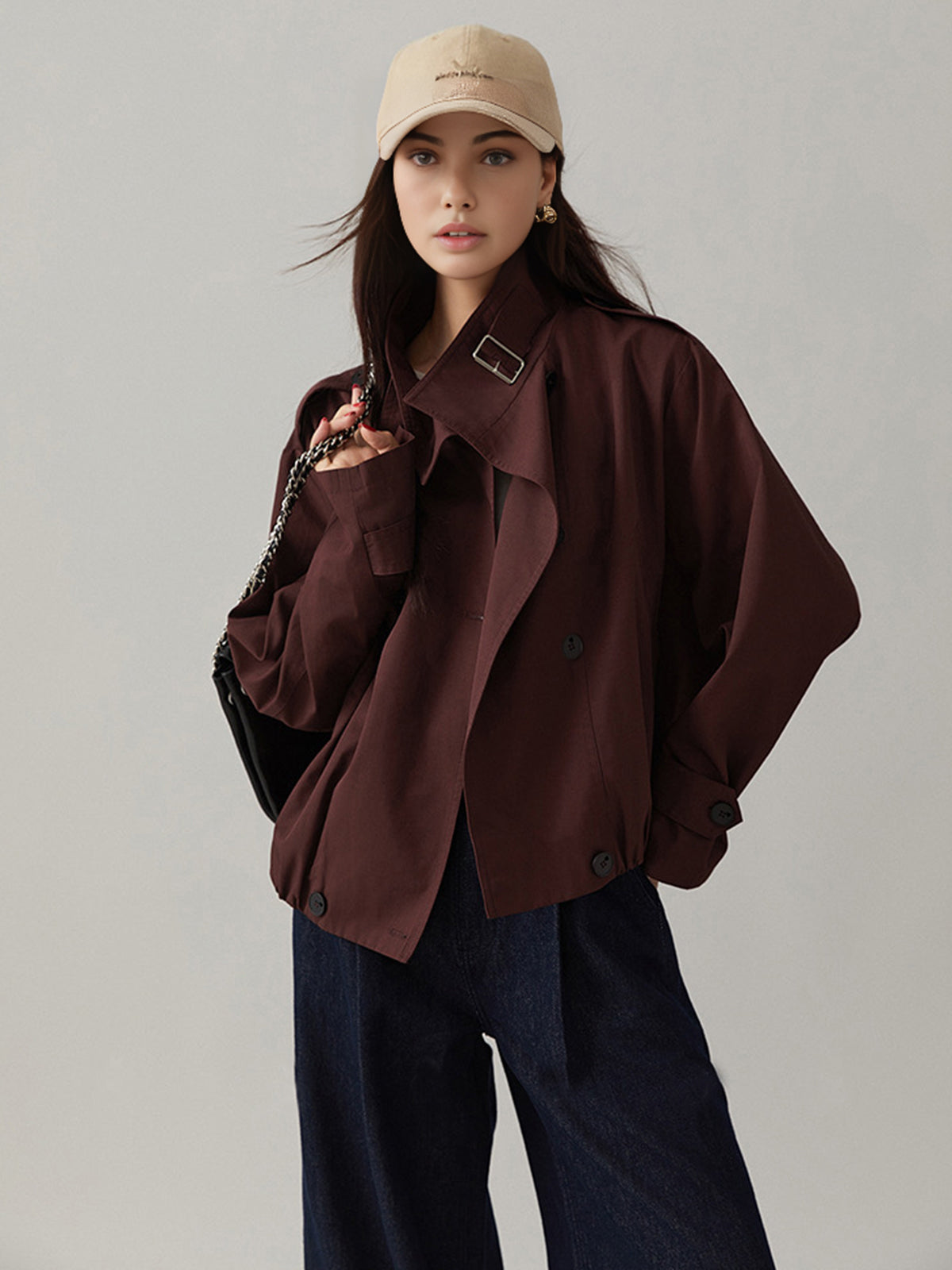 Vintage lockerer Trenchcoat