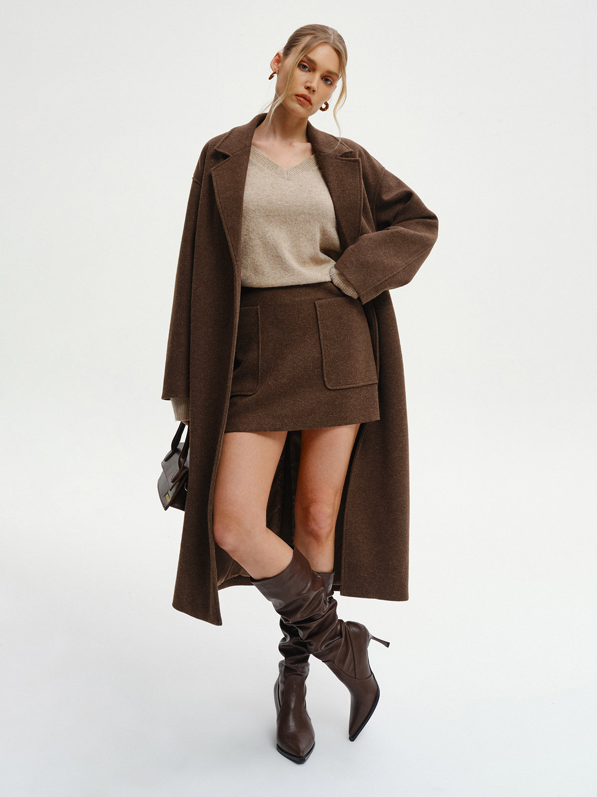 Oversized Tweed-Mantel