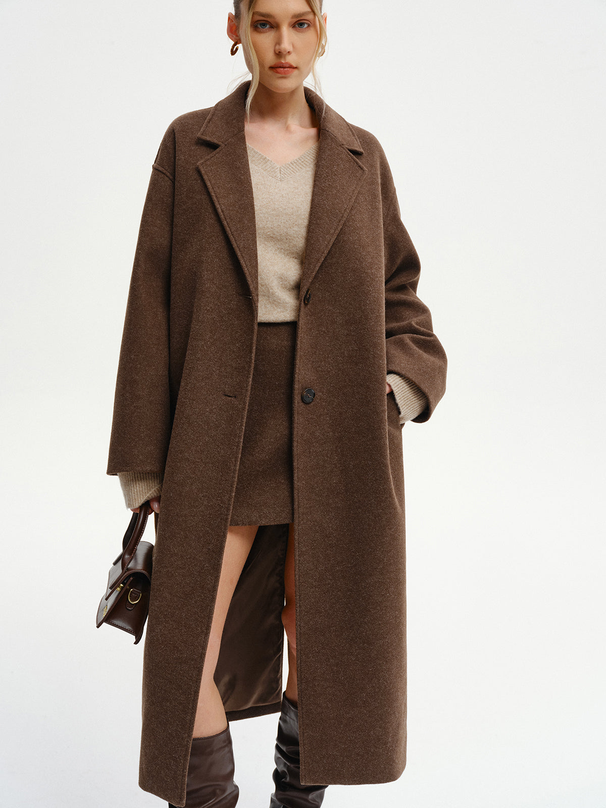 Oversized Tweed-Mantel