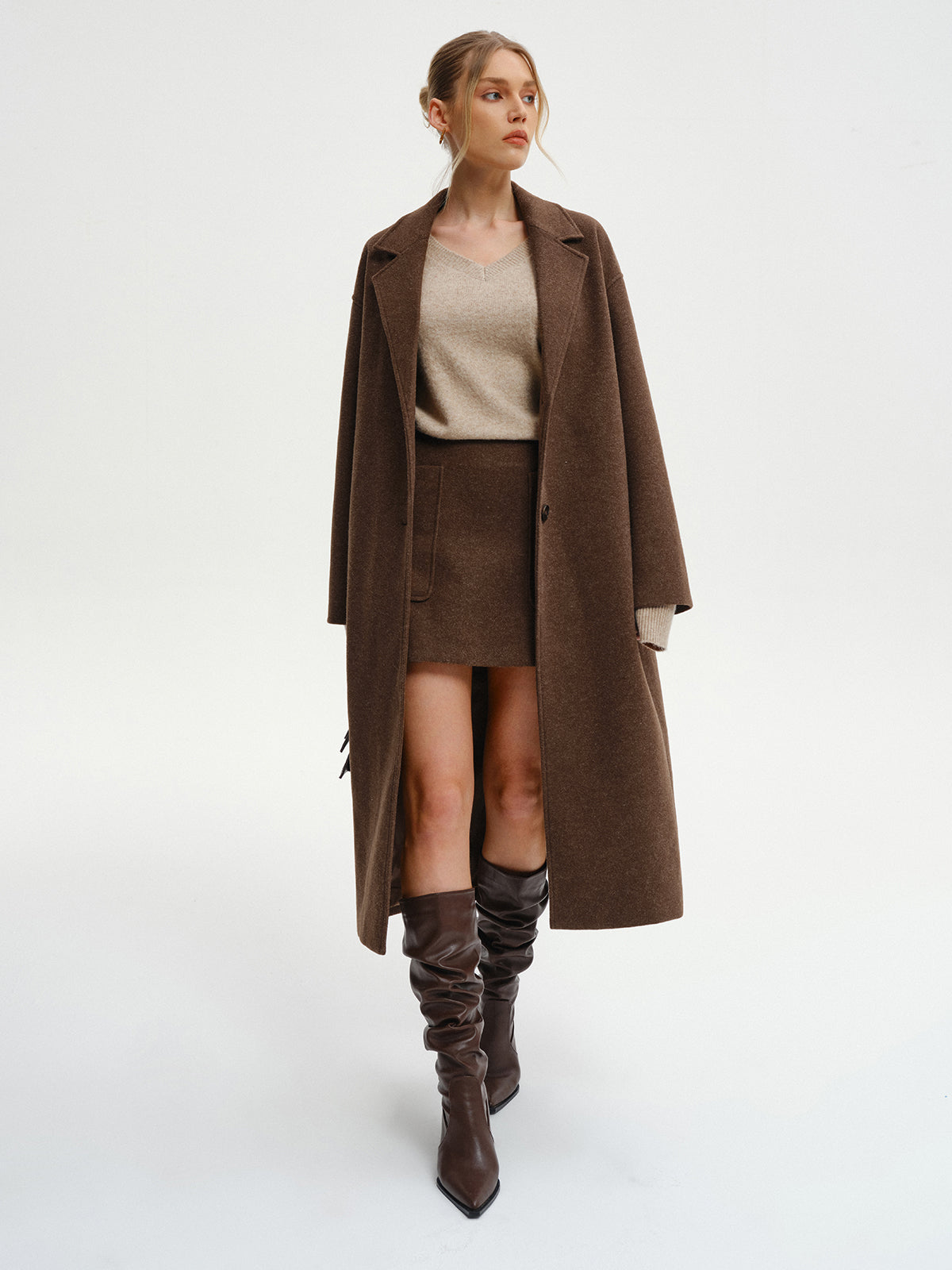 Oversized Tweed-Mantel
