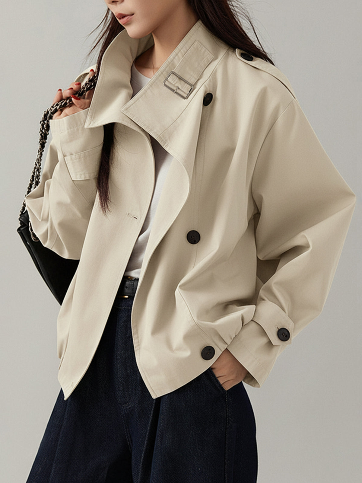 Vintage lockerer Trenchcoat