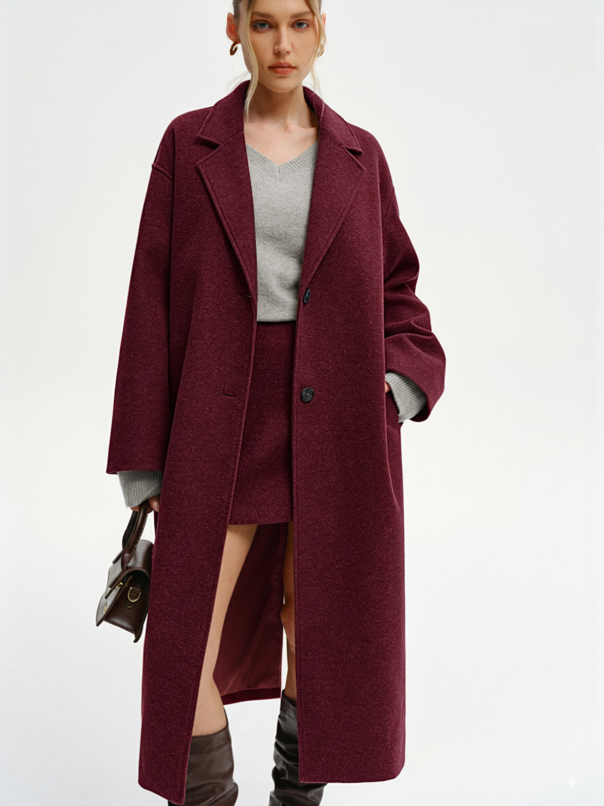 Oversized Tweed-Mantel
