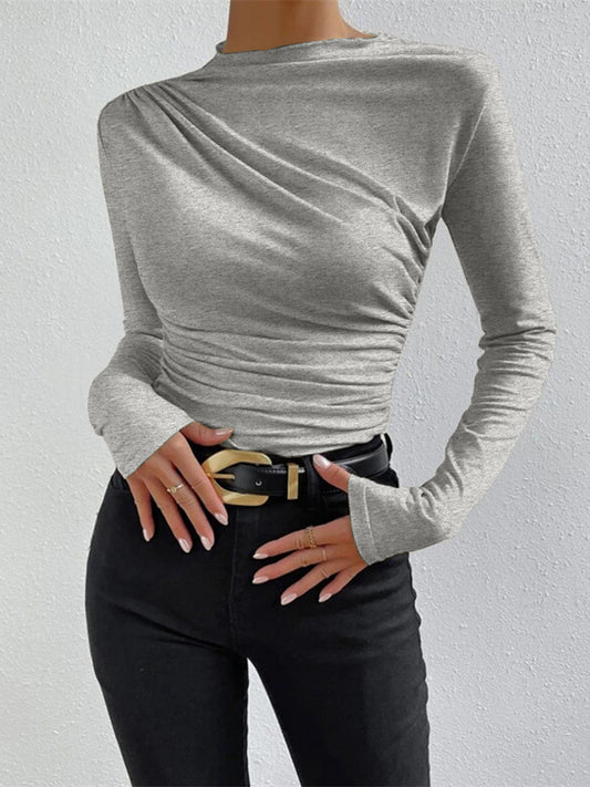Gerüschtes Langarmshirt