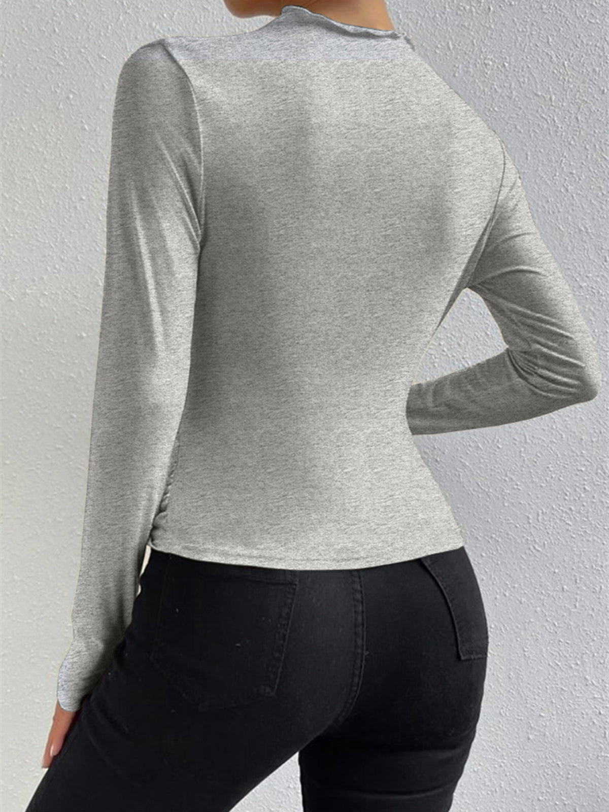 Gerüschtes Langarmshirt