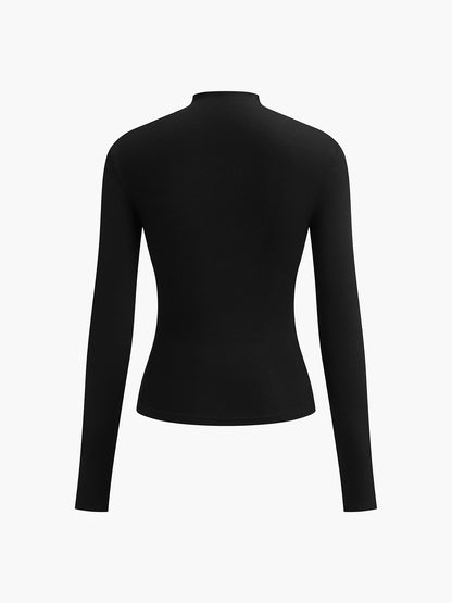 Gerüschtes Langarmshirt