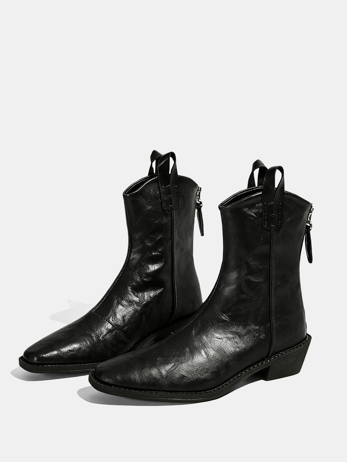Western-Stiefeletten aus PU-Leder