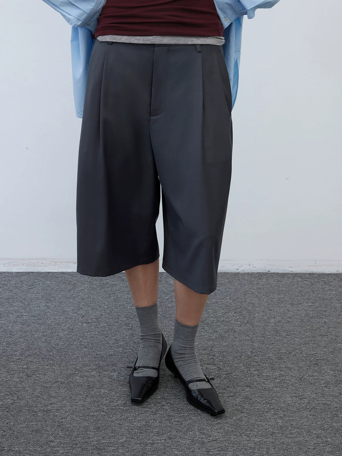 Mary Jane Pumps mit eckiger Zehenkappe