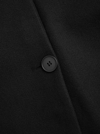 Wolljacke mit Schal-Akzent