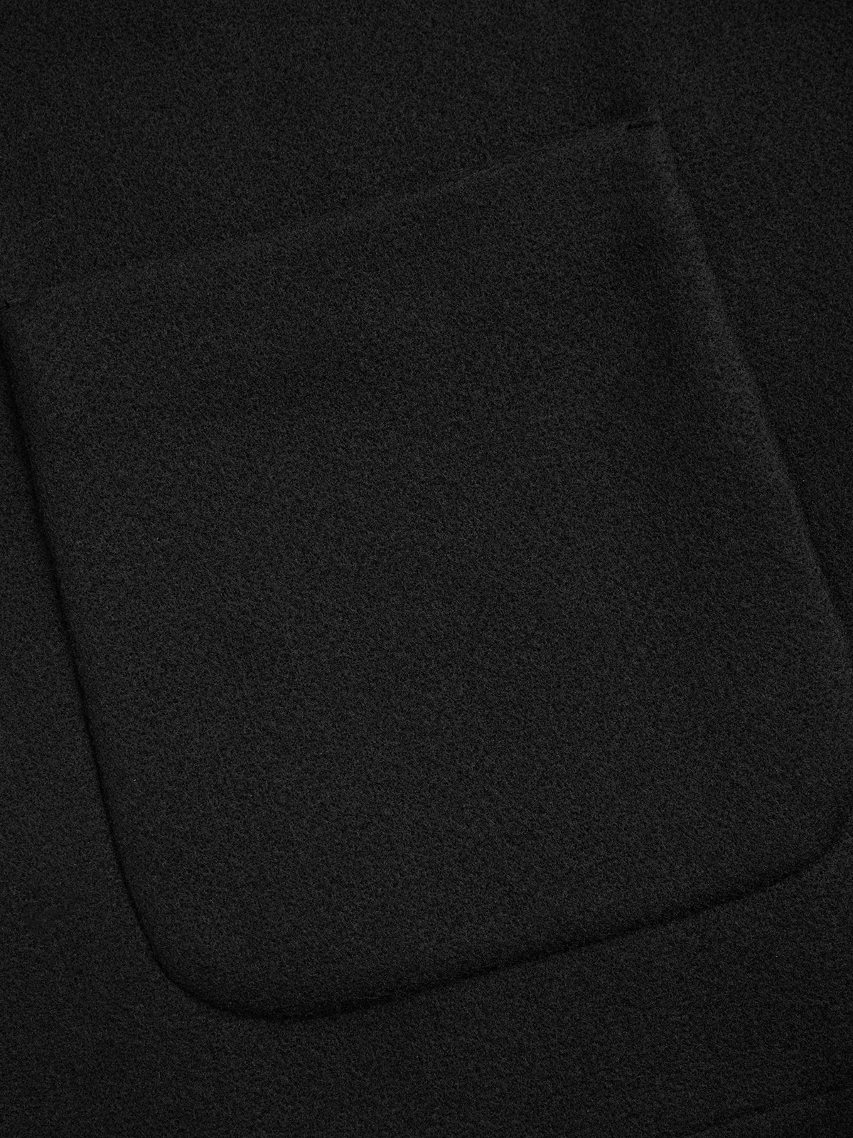 Wolljacke mit Schal-Akzent