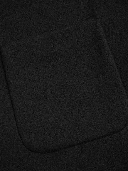 Wolljacke mit Schal-Akzent
