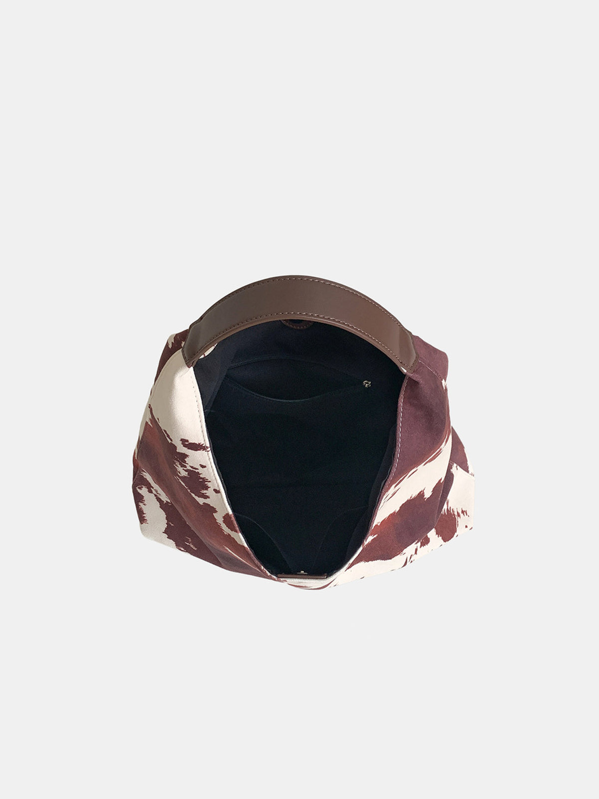 Hobo Bag mit Kuhfleckenmuster