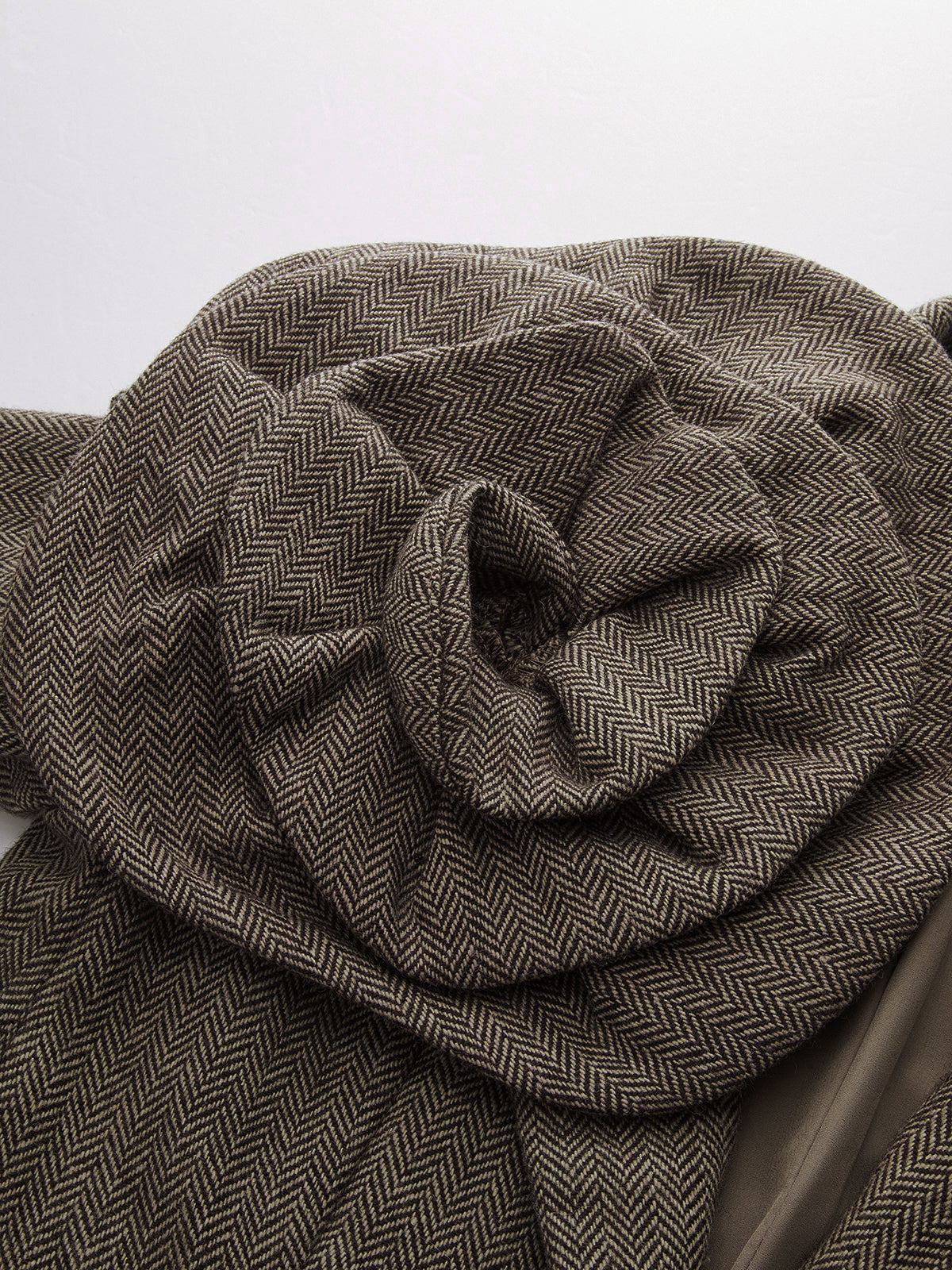 Großer 3D-Blumen-Tweed-Blazer mit einem Knopf