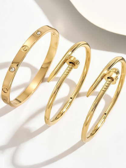 3 Stk. Schrauben- und Nagelarmband