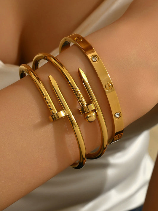 3 Stk. Schrauben- und Nagelarmband