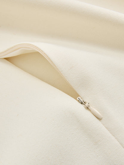Ärmelloses Oberteil mit Gürtel und plissierte Hose Set