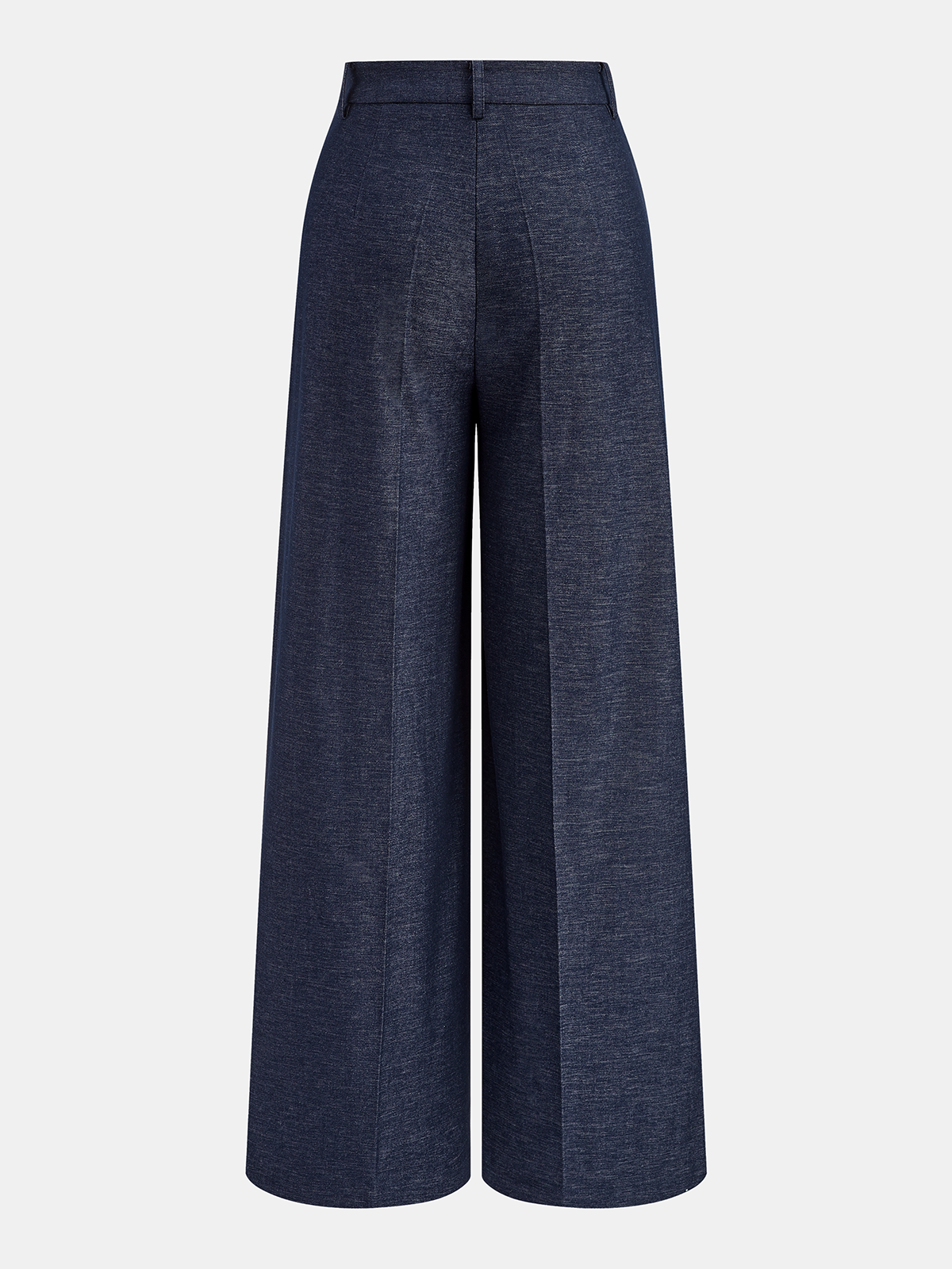 Asymmetrische Wickelhose mit weitem Bein
