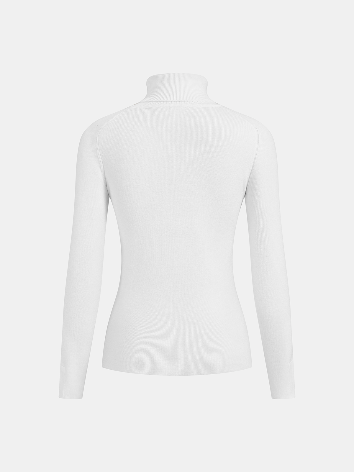 Rollkragenpullover mit Kontrastpaspelierung