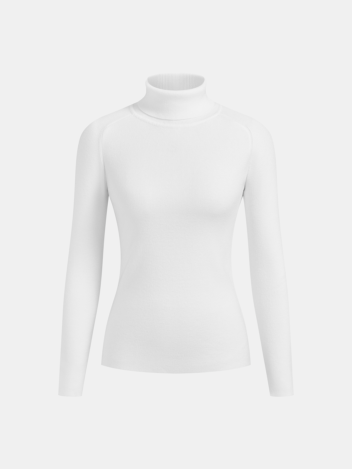 Rollkragenpullover mit Kontrastpaspelierung