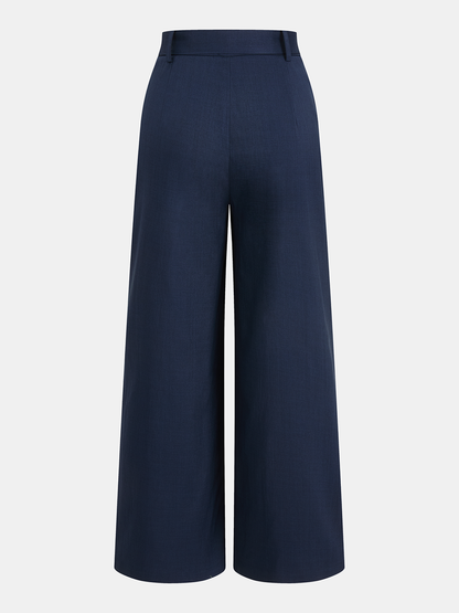 One-Shoulder-Top & Hose mit weitem Bein Set