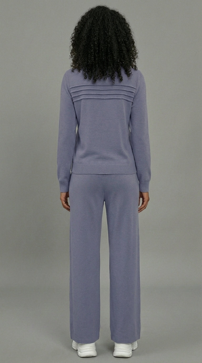 Serene Lounge-Set – Weiches Oberteil & Hose mit Kordelzug