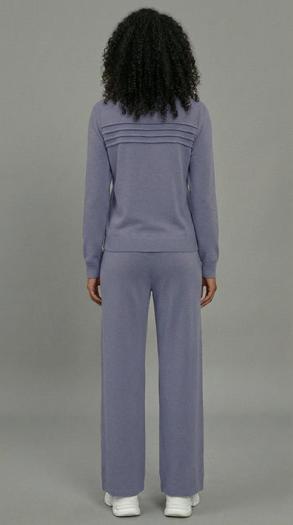 Serene Lounge-Set – Weiches Oberteil & Hose mit Kordelzug