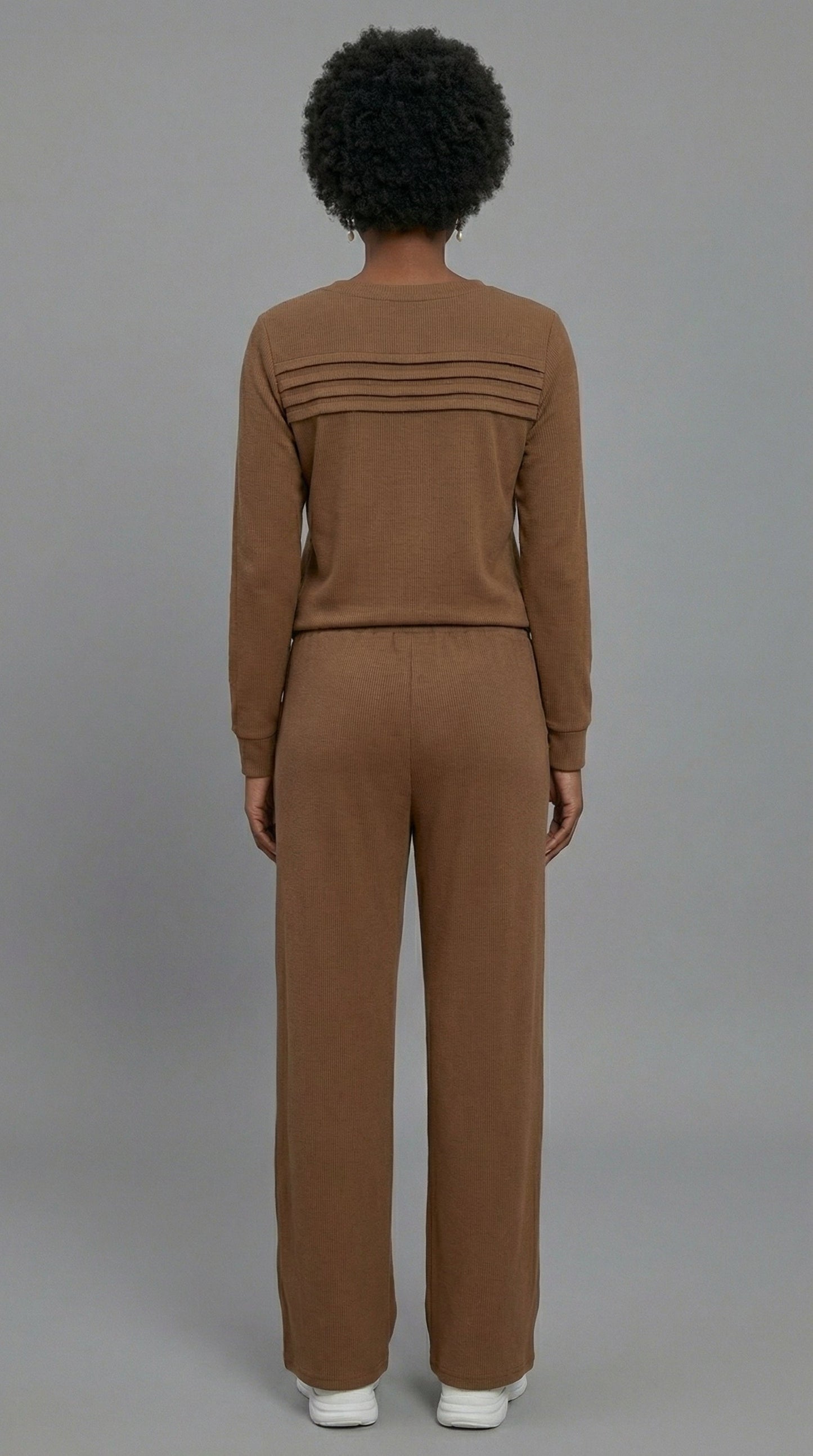 Serene Lounge-Set – Weiches Oberteil & Hose mit Kordelzug