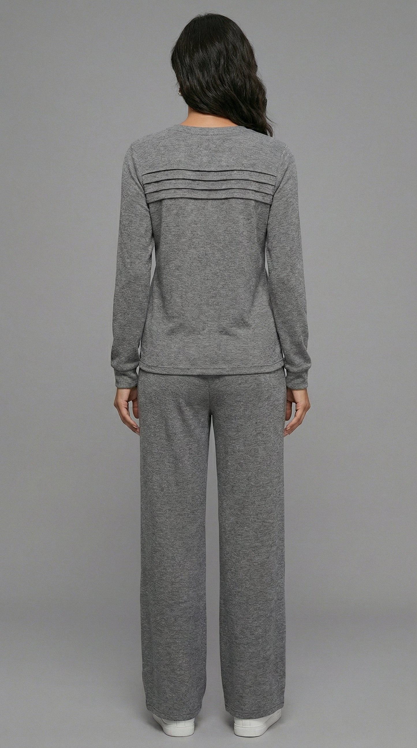 Serene Lounge-Set – Weiches Oberteil & Hose mit Kordelzug