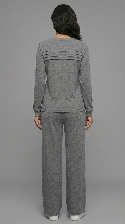 Serene Lounge-Set – Weiches Oberteil & Hose mit Kordelzug