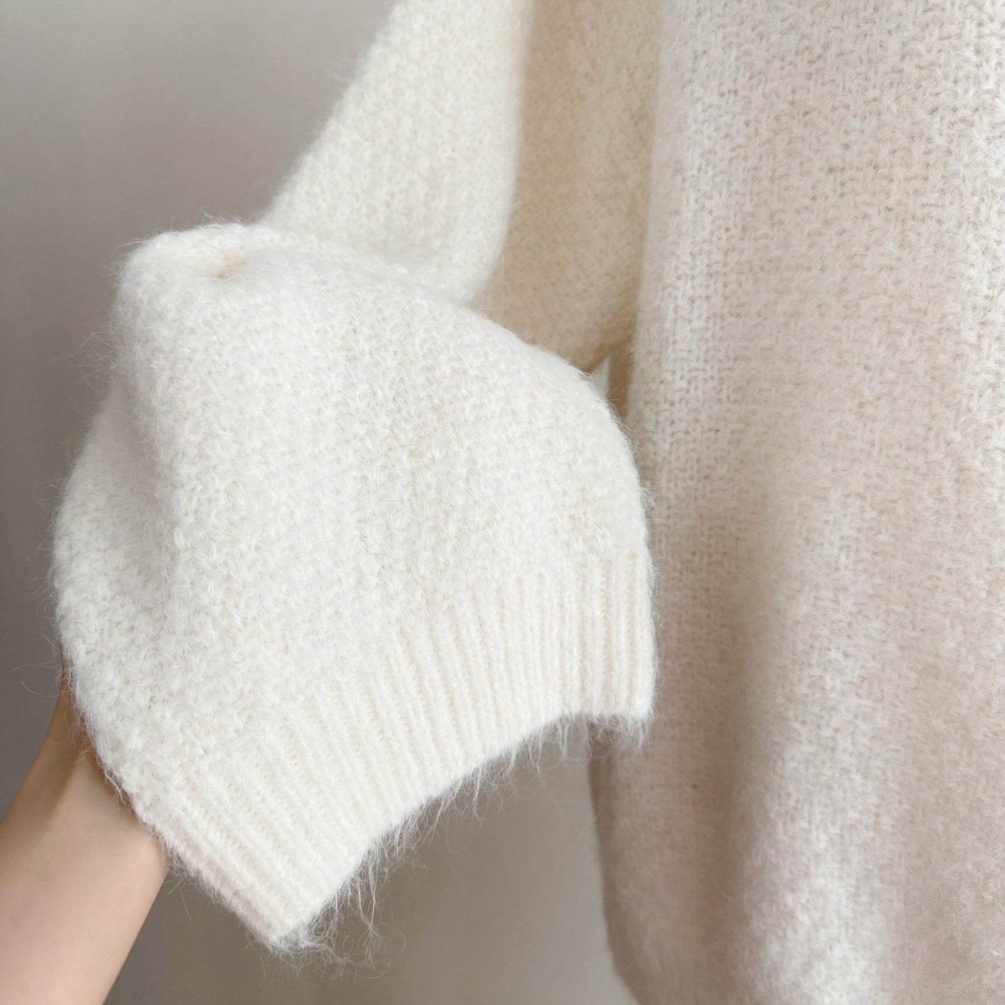 Facerya schulterfreier Oversize-Pullover