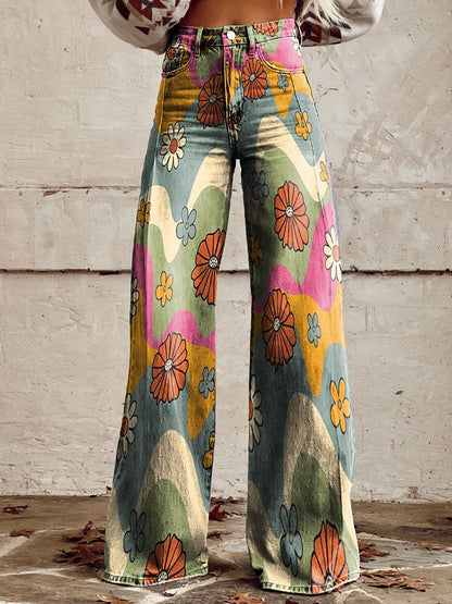Facerya Vintage Weite Jeanshose