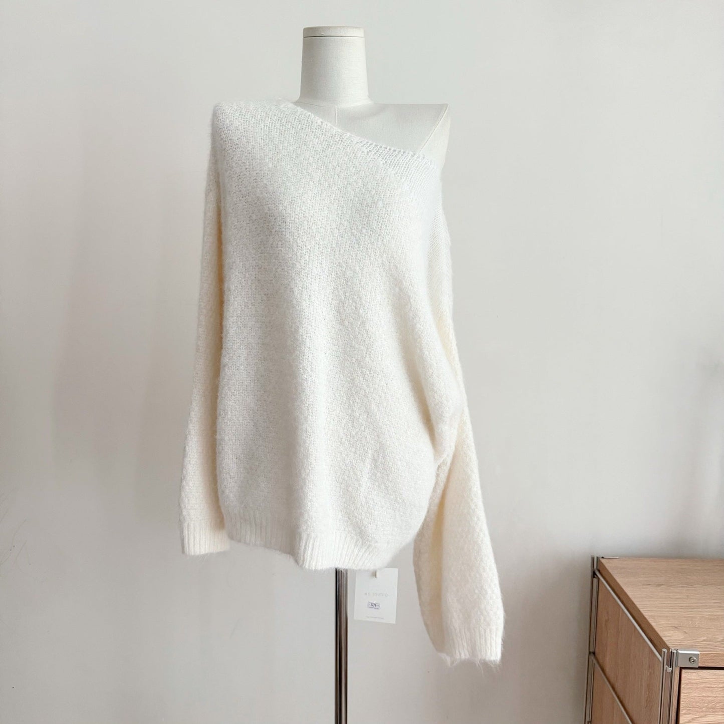 Facerya schulterfreier Oversize-Pullover